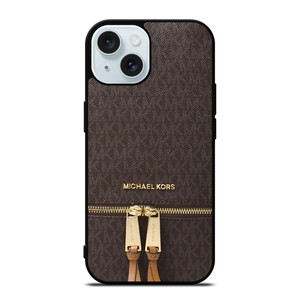 MICHAEL KORS MK LOGO BACKPACK BROWN BAG iPhone 15 Pro Max Case Cover